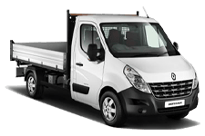 Car Hire Kingswood - White 3.5 Tonne Folkestone Tipper Transit - Van hire Kingswood
