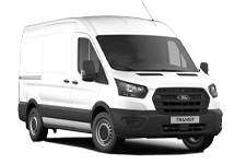 Car Hire Kingswood - White Ford Transit SWB - Van hire Kingswood